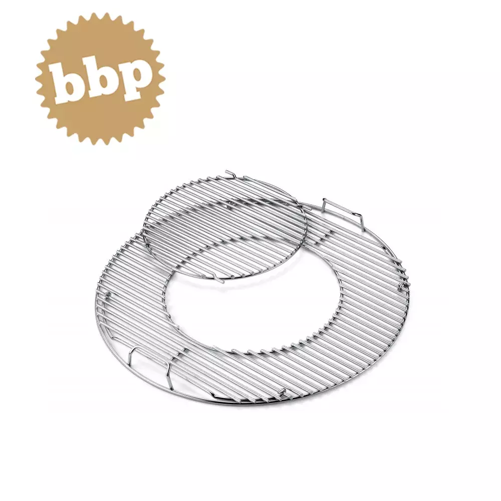 Grelha Gourmet BBQ System para barbecues grelhadores a carvão Weber de 57 cm