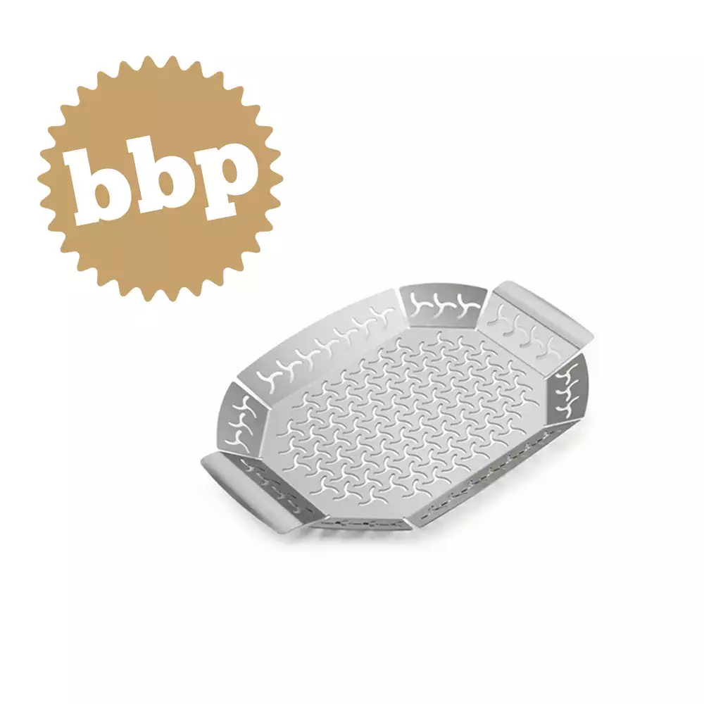 Cesta grande para hortalizas Weber acero inoxidable