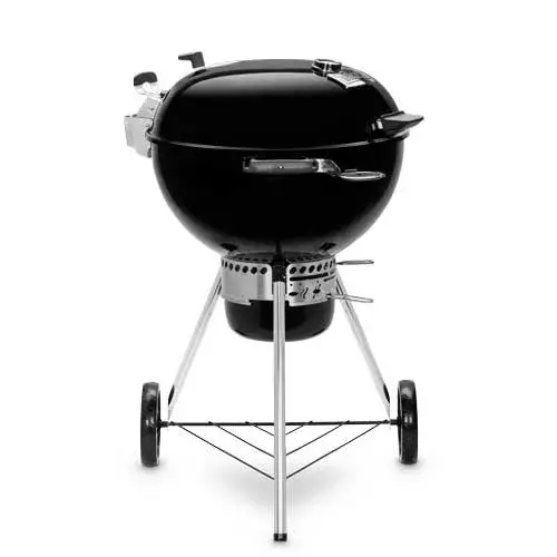 cobertura cinzenta para barbecue grelhador a carvão weber de 57 cm