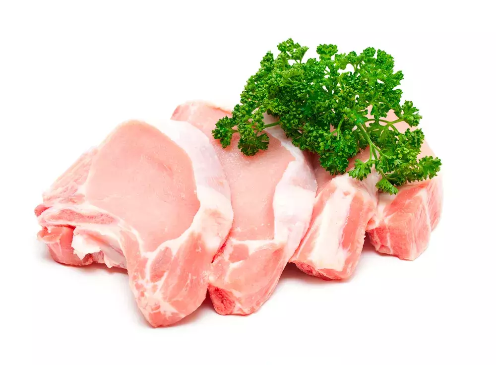 8 CHULETAS DE LOMO DE CERDO DUROC ALIMENTADO CON CASTAÑAS GALLEGO CON HUESO
