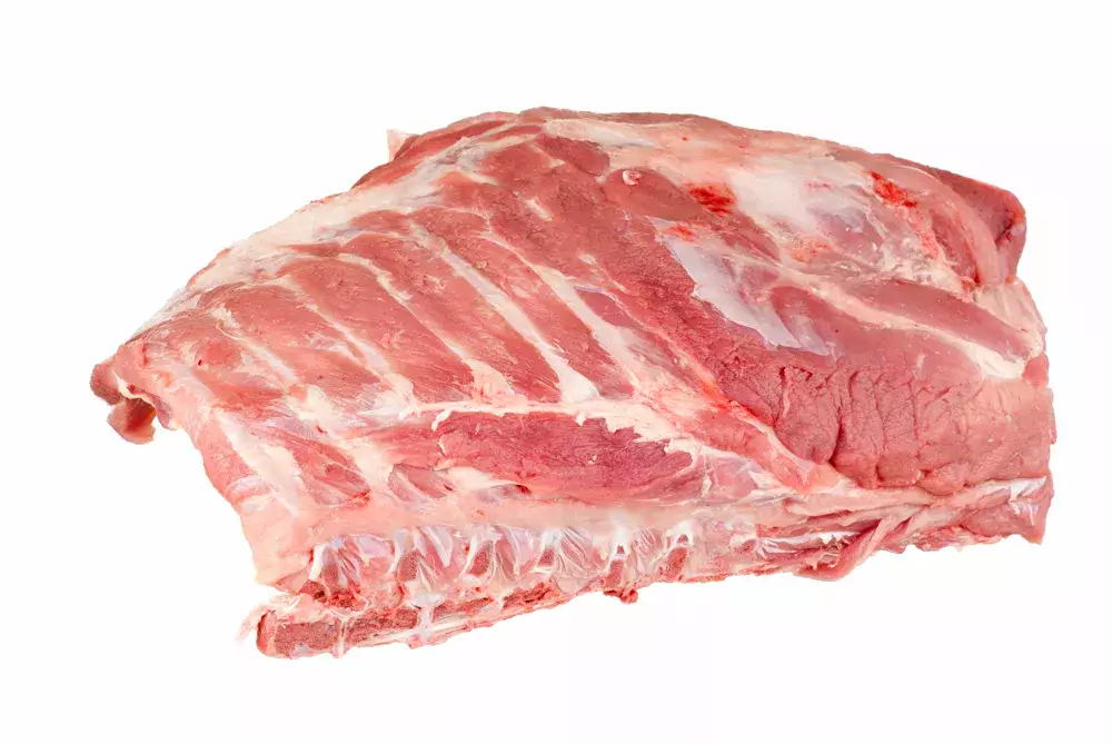 Costillar de cerdo Duroc gallego alimentado con castañas