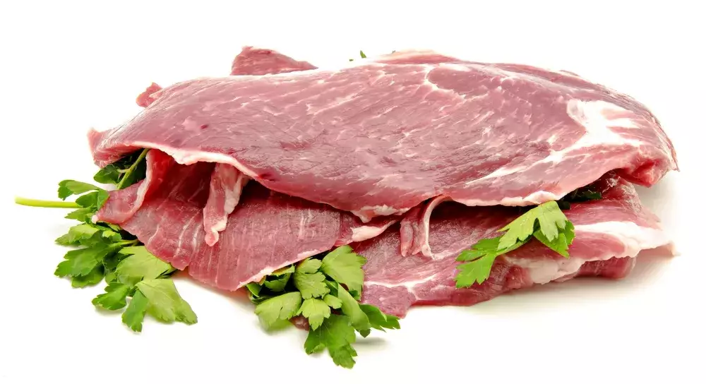 Secreto de cerdo Duroc gallego alimentado con castañas